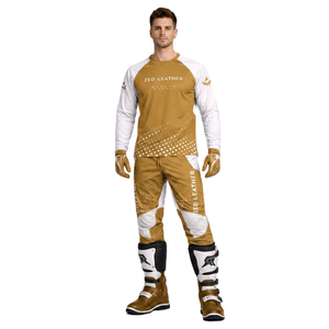 Ensemble de motocross MX downhill MTB sur mesure 100% polyester, maillot + pantalon, vêtements et accessoires pour motocross adulte - Product Image 1