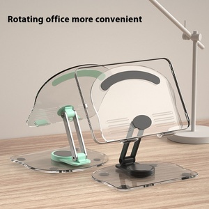 Acrylic máy tính bảng đứng máy tính để bàn xoay có thể gập lại Non-Slip điện thoại di động hỗ trợ - Product Image 3