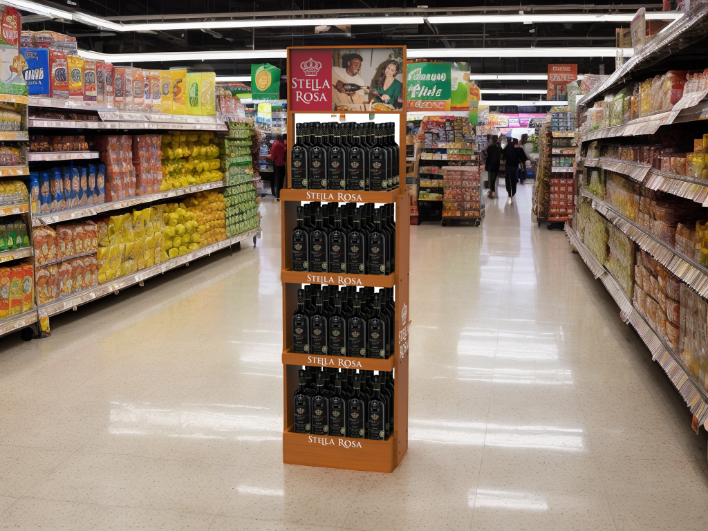 Customized Multi – Layer Wooden Wine Storage Display Stand for Supermarket & Retail Stores — view 4