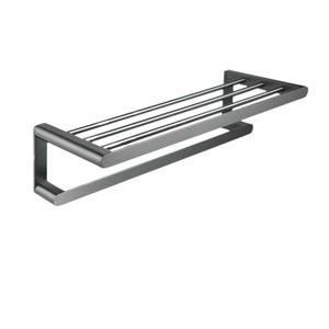 Ensemble de porte-serviettes mural standard en cuivre, style moderne minimaliste, pour salle de bain, ensemble de trois pièces - Product Image 5