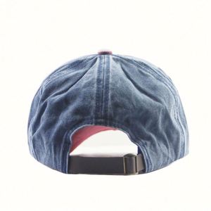 Casquette de baseball unisexe personnalisable pour l'extérieur, en toile vintage vieillie avec logo brodé en 3D, polyester/coton, fermeture à boucle métallique, modèle courant - Product Image 6