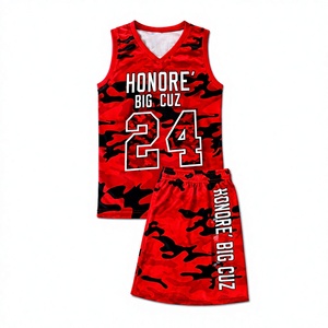 Camiseta de Baloncesto Unisex con Diseño de Camuflaje Personalizada, Transpirable, que Absorbe la Humedad, Tallas Grandes en Oferta - Product Image 1
