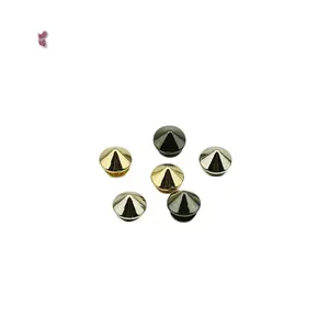 10*5mm size custom logo wholesale cheap price bag spike stud rivet handbag garment decoration rivets