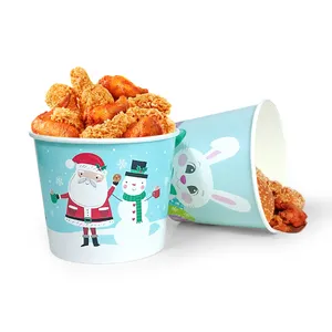 Secchio/scatole di pollo fritto in carta oleata di carta alimentare per uso alimentare