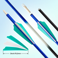 Nouvelle arrivée flèches en carbone ID 6.2mm flèche dégradée flèches de chasse pour arcs classiques composés accessoires d'équipement