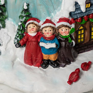 Personalized Custom Made Diy Resin Glass Flying Sleigh Musical <b>Snow</b> <b>Globe</b> With Light <b>Christmas</b> Ornament Navidad - Product Image 3