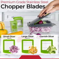 TOALLWIN Nieuw Product Keuken Gadgets Voedselhakker Ui Mandoline Snijder Groentesnijder Multifunctionele Groentehakker met Opvangbak