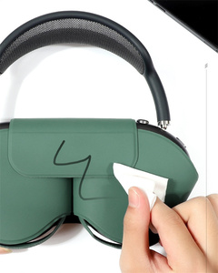 Venta caliente de moda PU cuero inteligente auriculares funda protectora bolsa a prueba de golpes auriculares accesorios para <span class=keywords><strong>AirPods</strong></span> <span class=keywords><strong>Max</strong></span> - Product Image 3