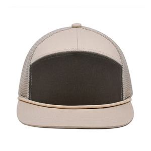 Gorra de camionero de 7 paneles con logotipo personalizado de nuevo diseño, gorra de camionero de alta calidad con cuerda - Product Image 3
