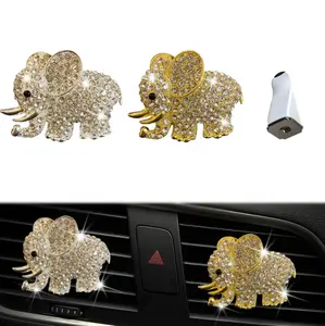 Auto Parfüm Clip Elefant Diamant Strass Duft Luft auslass Erfrischer Auto Geschmack Geruch Auto Entlüftung sclip Duft Diffusor
