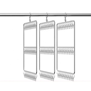 Multifonctionnel coupe-vent en acier inoxydable Multi-Clip 30PCS Pegs Chaussettes Séchage Crochet <span class=keywords><strong>Cintre</strong></span> - Product Image 2