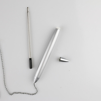 GemFully fournitures de bureau personnalisées comptoir stylo stand bureau banque compteur stylo avec chaîne
