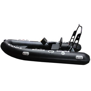 RIB 4.2m hypalon orca coque en aluminium profonde v <span class=keywords><strong>semi</strong></span>-<span class=keywords><strong>rigide</strong></span> gonflable <span class=keywords><strong>bateau</strong></span> à côtes de luxe - Product Image 2