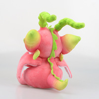Peluche Dragon Fruit HECION, jouet en peluche doux et mignon en forme de dinosaure assis pour la décoration de la chambre des enfants, cadeaux d'anniversaire et objet de collection