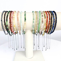 Vente chaude Guérison Pierres Précieuses Cristal Multi Matériel Perlé Bracelets Bijoux Pour Ornement