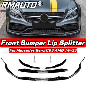 Real Carbon Fiber C63 Lip Front Bumper Splitter <b>Diffuser</b> Spoiler Body Kit <b>for</b> Mercedes Benz C63 AMG 2014-2023 <b>Car</b> Accessories - Product Image 6