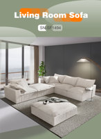 Saien Modernes Ecksofa-Set Komprimierte Vakuumverpackung Modulares Bett Apartment Lager Wohnzimmer Umweltfreundlich