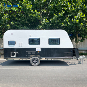 ONLYWE Camper Caravan <span class=keywords><strong>4X4</strong></span>, caravane tout-terrain, camping-car avec cuisine coulissante et système d'énergie solaire - Product Image 2