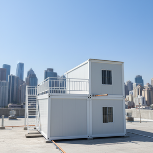 Casa Contenedor Prefabricada de 20 pies, Rectangular, Grosor Estándar, Diseño Moderno, Transpirable, Multiusos, para Uso en Hoteles o Villas - Product Image 5