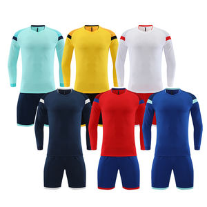 24-25 بدلة كرة قدم للرجال جيرسيه شعار مطبوع أكمام قصيرة رياضية للكبار مباراة تدريب الطلاب زي الفريق - Product Image 1