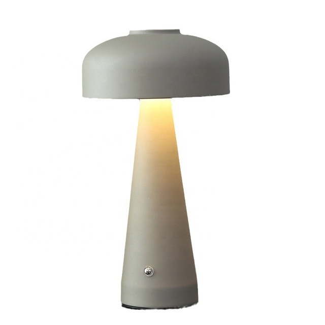 Nordic Design White Usb Cordless Charging Touch Dimmer Battery Table Lamp for Restaurants