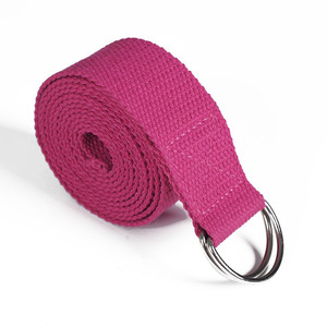 Sangle d'étirement de yoga 2,5 m en polyester et coton non élastique pour l'étirement musculaire, aide à l'entraînement physique, unisexe - Product Image 5