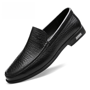 Chaussures décontractées pour hommes, nouvelles chaussures en cuir pour marié, respirantes, à lacets, bout rond, toutes saisons, en cuir de vache véritable - Product Image 2
