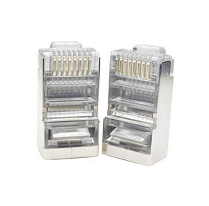 Водонепроницаемый Женский Разъем rj45 cat5 cat5e conector без инструментов ethernet через разъем rj45 cat5e - Product Image 1