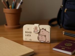 Portafoglio con un solo bottone in stile cartoon, di medie dimensioni, unisex, per uso quotidiano, in materiale PU - Product Image 2