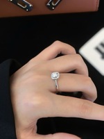 Diamant de laboratoire certifié IGI, 1 carat, taille ronde, PT950, or massif 18 carats, bague de fiançailles de luxe