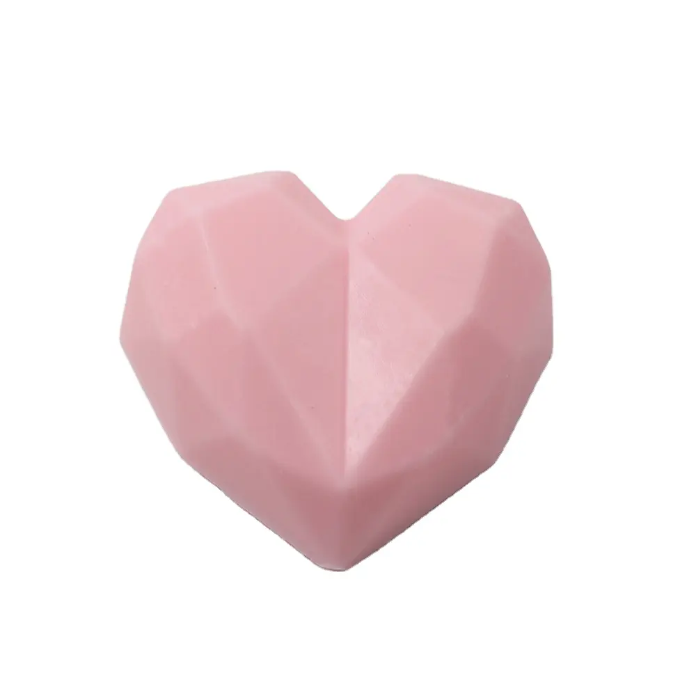 Peach Pink Tender Heart Type Manuelle Seife Beauty Handgemachte Seife