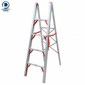 Китайская дешевая алюминиевая ступенчатая лестница двойного назначения