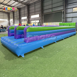 Carrera Bungee Inflable Comercial de 2 Pistas, Juego de Carrera Bungee Inflable para Alquiler en Fiestas y Carnavales - Product Image 3