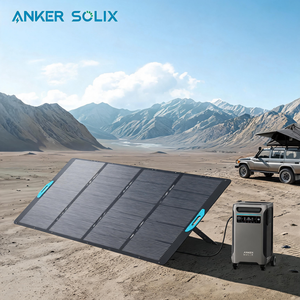 Anker SOLIX PS400 Sturdy Frame 400W 25% Efficiency Bifacial Portable <b>Solar</b> <b>Panel</b> For High-Power Charging / Outdoor Use - Product Image 5