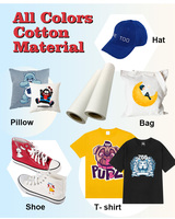 Rouleau de papier imprimable flexible, vinyle imprimable par transfert thermique à solvant écologique PU pour transfert sur coton