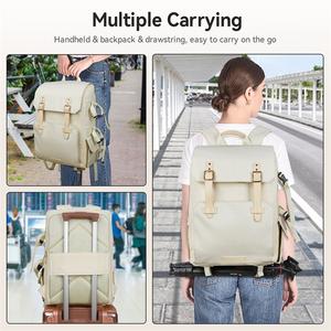 Sac à dos pour appareil photo couleur avec logo personnalisé pour photographes avec compartiment pour ordinateur portable sac de rangement extérieur pour la photographie de voyage - Product Image 6