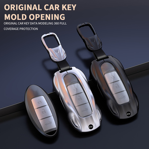 Coque de protection pour <span class=keywords><strong>clé</strong></span> de voiture en alliage de zinc et silicone à bas <span class=keywords><strong>prix</strong></span> pour <span class=keywords><strong>Nissan</strong></span> Sylphy Teana Lannia Bluebird Tiida Livina Maxima <span class=keywords><strong>Qashqai</strong></span> Kicks - Product Image 1
