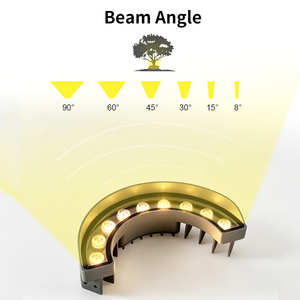 Lampe LED d'extérieur RGB IP65 AC/DC pour aménagement paysager, corps en aluminium, éclairage d'arbre en forme de palmier, projecteur avec capteur de lumière, intensité réglable pour jardin - Product Image 3