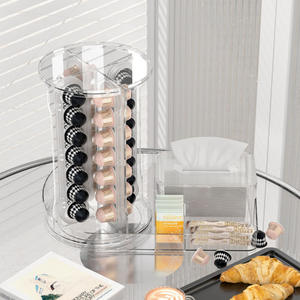 Soporte giratorio para cápsulas de café-Estante de almacenamiento de cápsulas giratorias de 360 ° Compatible con <span class=keywords><strong>Nespresso</strong></span>, para el hogar, la Oficina, el uso en la sala de descanso - Product Image 4