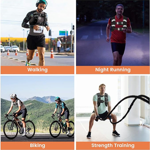 <span class=keywords><strong>Chaleco</strong></span> con Peso Jstar de 5 kg, 8 kg y 10 kg con Franja Reflectante para Entrenamiento Muscular, Fitness y Pérdida de Peso - Product Image 6