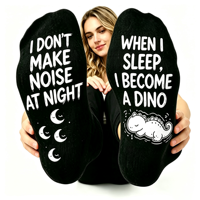 Chaussettes amusantes personnalisées avec message drôle « Je ne ronfle pas », cadeaux amusants pour lui, chaussettes de pompier, cadeaux Éléphant Blanc pour hommes, chaussettes d'anniversaire