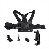 Sangle de fixation poitrine pour smartphone et caméra d'action – Harnais mains libres POV pour GoPro, DJI Osmo, Insta360 – Pince réglable – Vente en gros