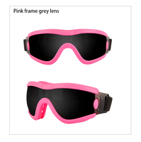 Lunettes de soleil pour petits chiens avec sangle réglable pour protection UV, en polycarbonate anti-buée, pour le cyclisme