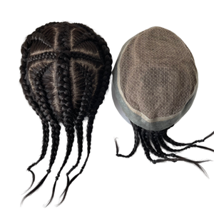 Extensiones de <span class=keywords><strong>Cabello</strong></span> Humano Virgen de Malasia, <span class=keywords><strong>Trenzas</strong></span> Cruzadas # Tupé de Seda Negro 1B de 8x10 <span class=keywords><strong>para</strong></span> <span class=keywords><strong>Hombres</strong></span> Asiáticos - Product Image 5