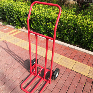 Chariot d'entrepôt à pousser à la main HT2011 en acier, 2 roues, chariot à outils robuste pour usage intérieur et extérieur - Product Image 2