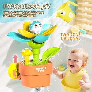 Jouet de <span class=keywords><strong>bain</strong></span> pour enfants, pot de fleurs en plastique pour jeux aquatiques, ventouse rotative, arroseur de douche pour bébé de 0 à 4 ans - Product Image 2