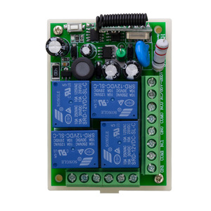 CC 12V 4CH relè modulo compatibile con 433 Mhz universale <span class=keywords><strong>RF</strong></span> trasmettitore remoto 10A corrente 24V interruttori del telecomando - Product Image 5