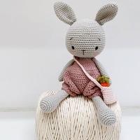 Muñecos de Peluche Amigurumi Tejidos a Mano al por Mayor, Juguetes de Conejitos de Algodón para Niños para Dormir