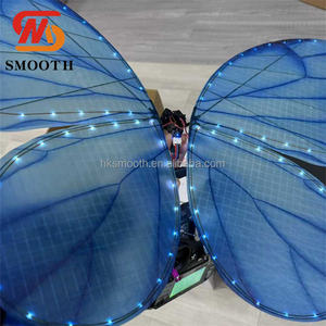 SMOOTH Wedding <b>Decoration</b> Show Bionic Electric <b>Butterfly</b> LED Light Fabric Remote Control Flying <b>Butterfly</b> - Product Image 2