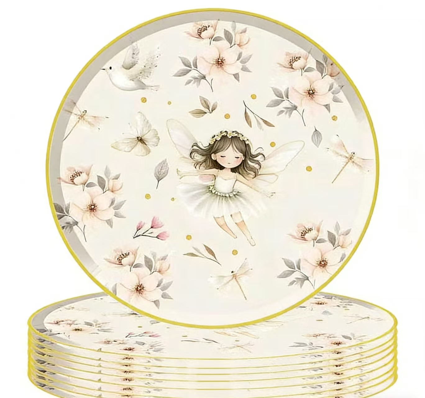 Assiette ronde 9 pouces * 8 pièces